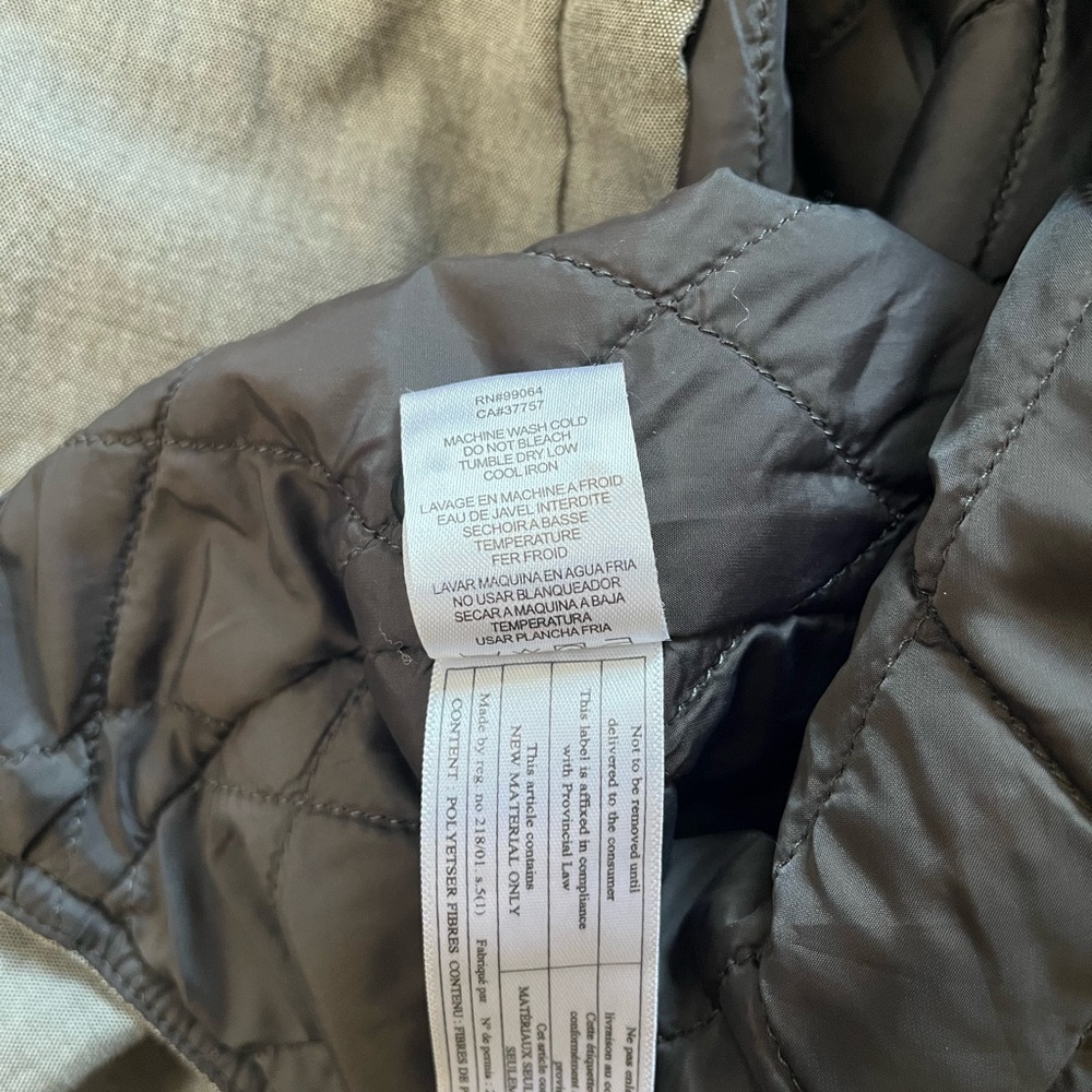 Rvca Light Gray Lined Button Down Shacket Men’s Xl - image 5